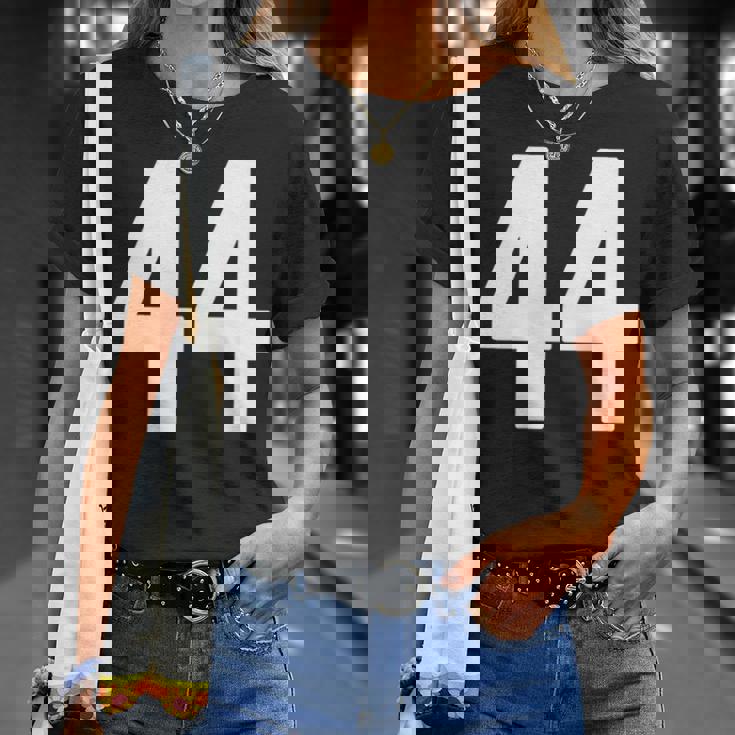 ナンバー44インチホワイトポケットスタイルバージョン。 Tシャツ 彼女への贈り物