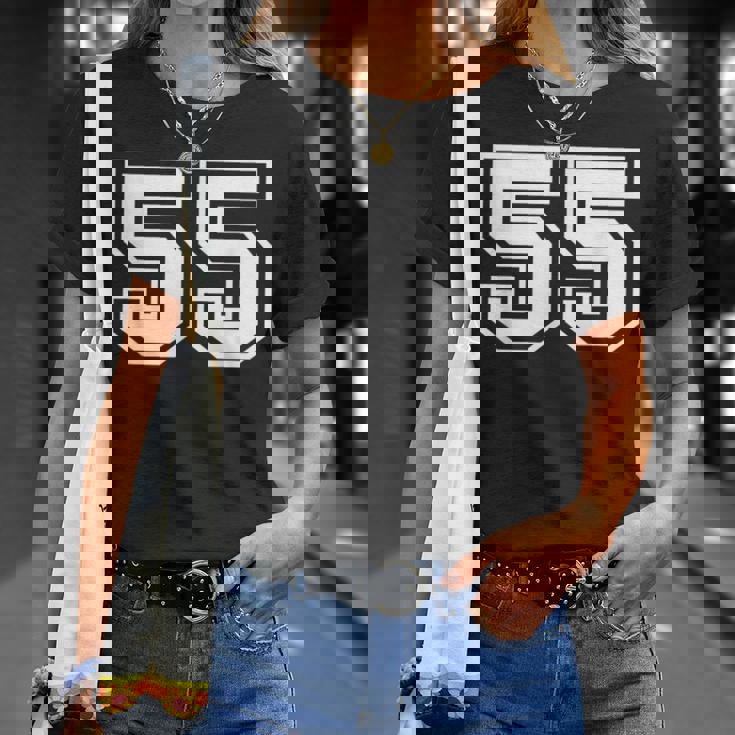 ナンバー55 スポーツジャージ ラッキーお気に入り番号 Tシャツ 彼女への贈り物