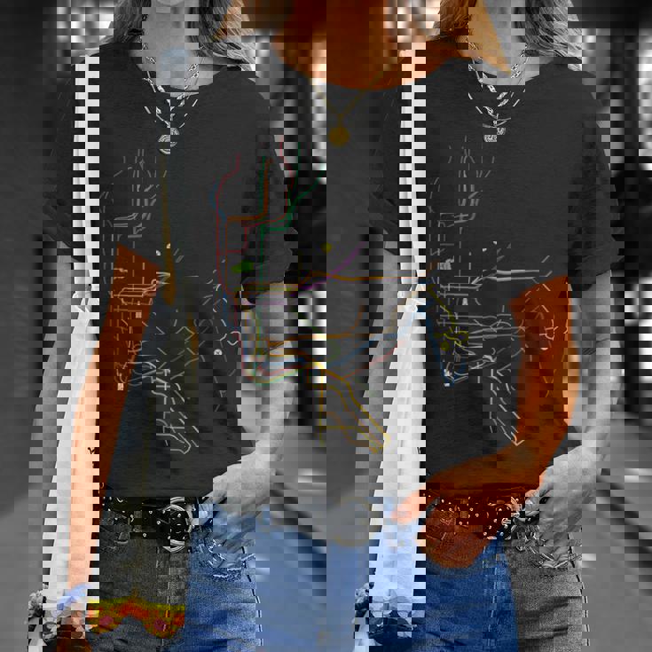 ニューヨーク 路線図 親子ペア キッズ Tシャツ 彼女への贈り物