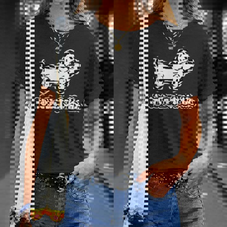 ノー ダックス ノー ライフ No Daxno Life 胸＆バックプリント Tシャツ 彼女への贈り物