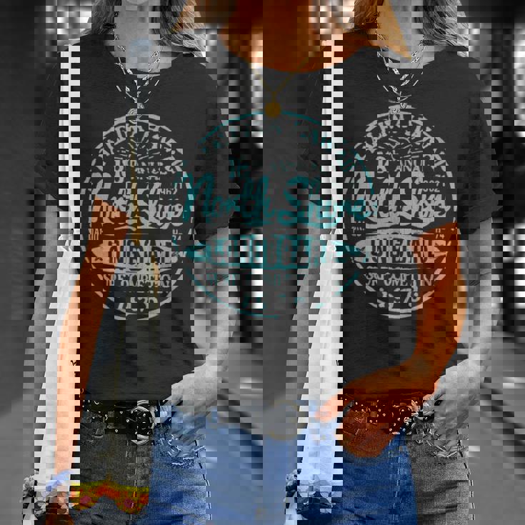 ノースショアハワイロングボードサーフ Tシャツ 彼女への贈り物