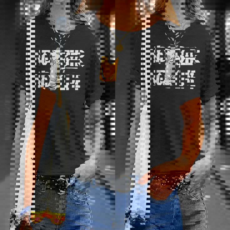 ノービアノーライフ ビール好き ノービールノーライフ 酒飲み 酒好き ビアガーデン ビール Tシャツ 彼女への贈り物