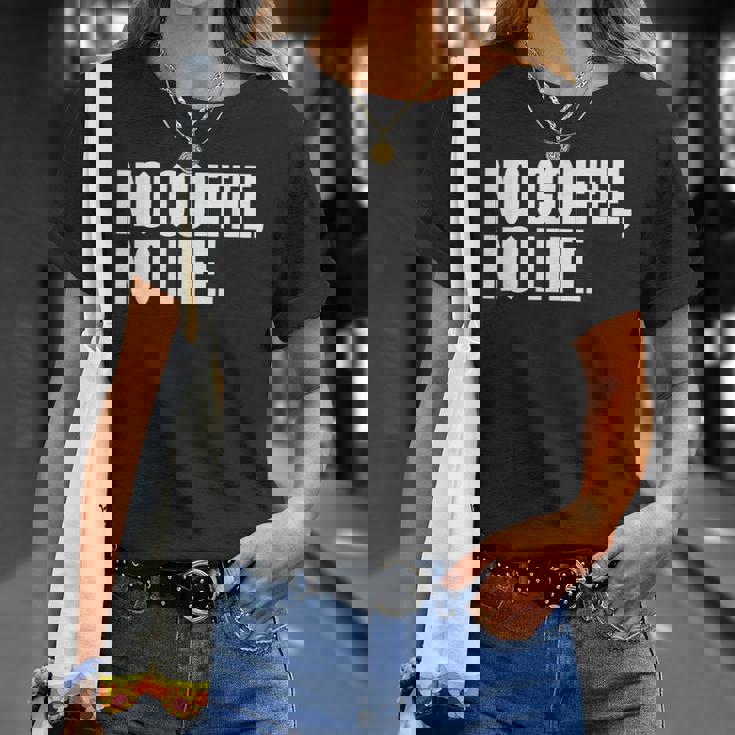 ノー・コーヒー・ノー・ライフ Tシャツ 彼女への贈り物