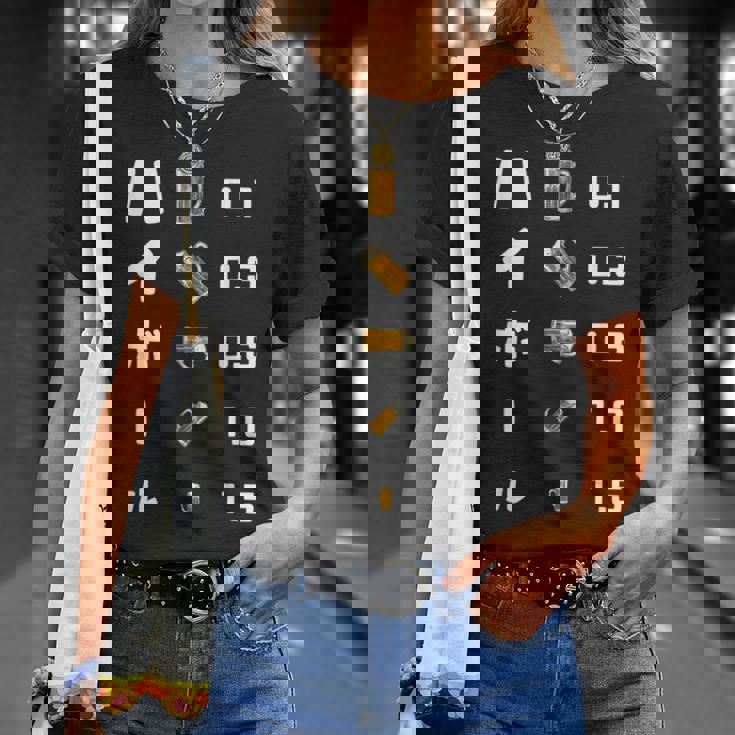 ハイボール 視力検査 バーボン おもしろ 酒飲み 酒好き 居酒屋 ウィスキー ハイボール好き Tシャツ 彼女への贈り物