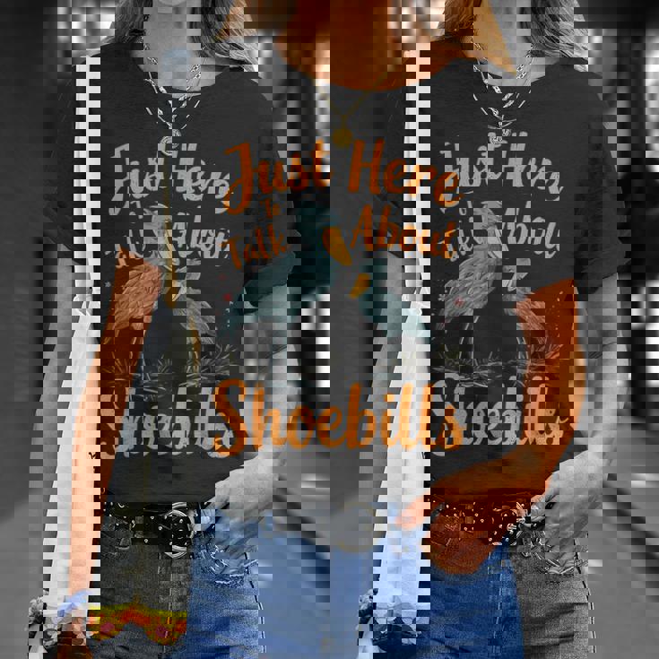 ハシビロコウについて話すだけ Tシャツ 彼女への贈り物