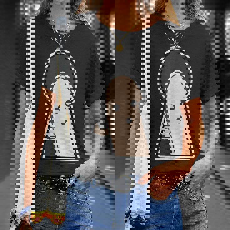 ハニワ くん 埴輪『古墳の 窓から』【ゆるフレンズ】歴史土器 キャラクター かわいい イラスト 面白い Tシャツ 彼女への贈り物