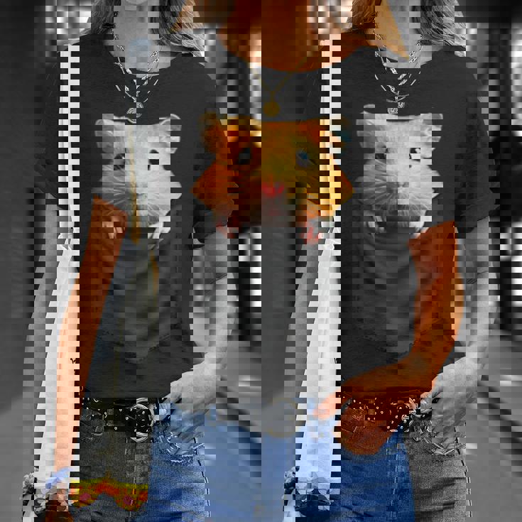 ハムスター 面白いtシャツ 胸ポケット かわいい メンズ 子供 おもしろ 服 雑貨 グッズ ネタ ゆるキャラ Tシャツ 彼女への贈り物