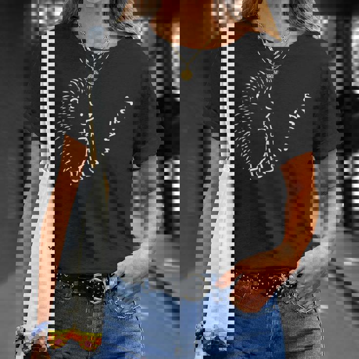 ハリネズミ クラリネット ハリネット Tシャツ 彼女への贈り物