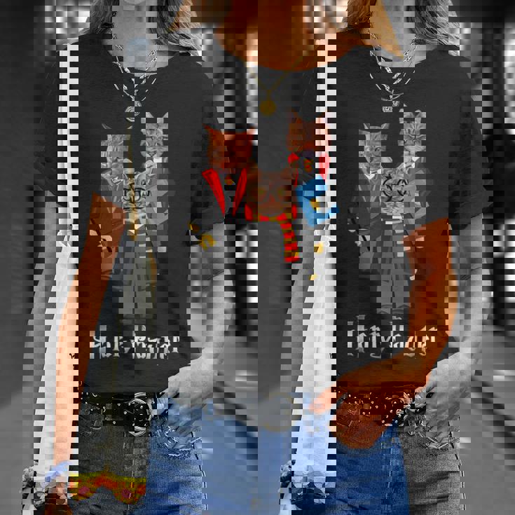 ハリーポッター 子猫 猫好きへのギフト かわいいポッター猫 Tシャツ 彼女への贈り物