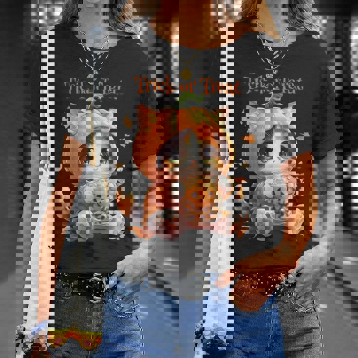 ハロウィン わがまま猫 ねこ ラーメン好き かわいい おもしろ マンガ Tシャツ 彼女への贈り物