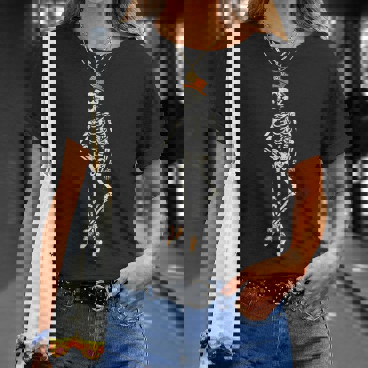 ハロウィンスケルトンタップダンス バレエダンス先生 Tシャツ 彼女への贈り物