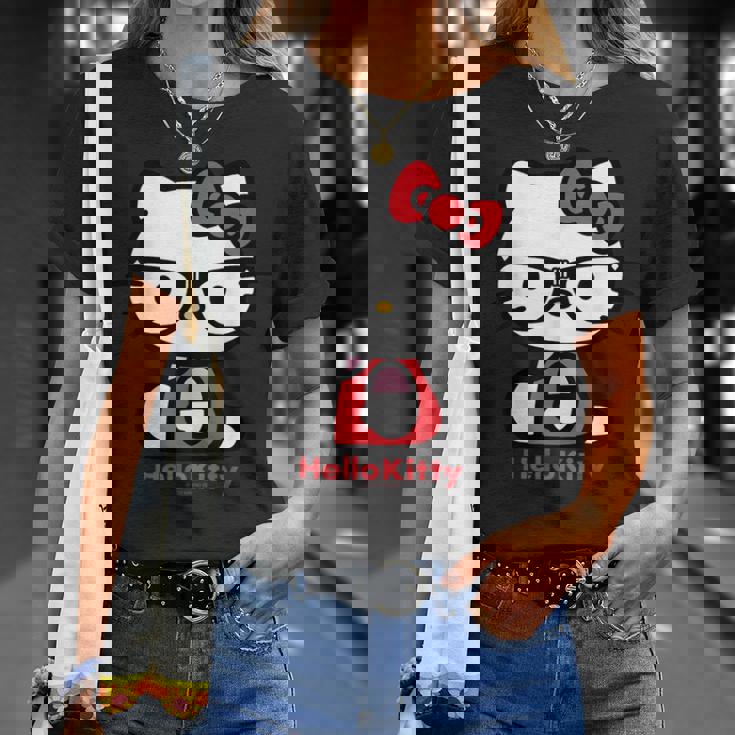 ハローキティ Usデザイン メガネ Tシャツ 彼女への贈り物
