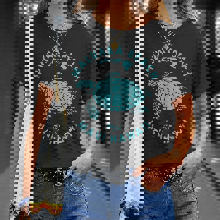 ハワイ ホヌ ウミガメ マルカビーチ マウイ Tシャツ 彼女への贈り物