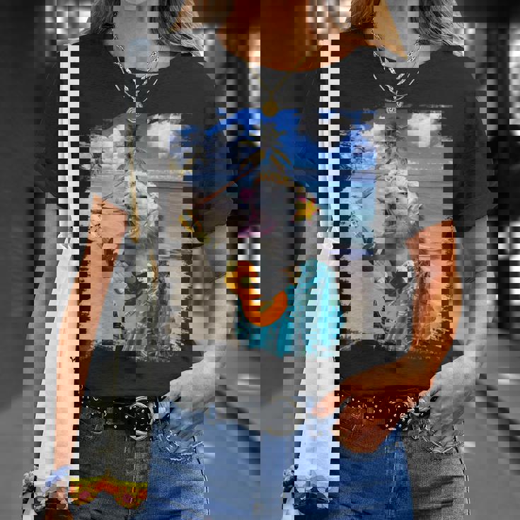 ハワイのトロピカルポッサム、アロハオポッサム。 Tシャツ 彼女への贈り物