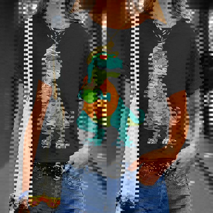 ハワイアン 恐竜 シャツ サマーレックス トロピカル バケーション アロハシャツ Tシャツ 彼女への贈り物