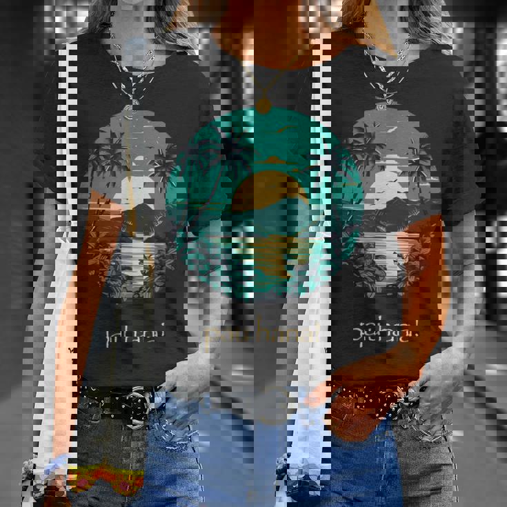 ハワイ語のパウハナはハッピータイムを意味します Tシャツ 彼女への贈り物