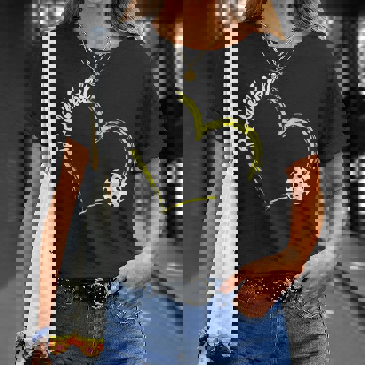 ハート ピックルボール ラブパドル スポーツ ピックルボール Tシャツ 彼女への贈り物