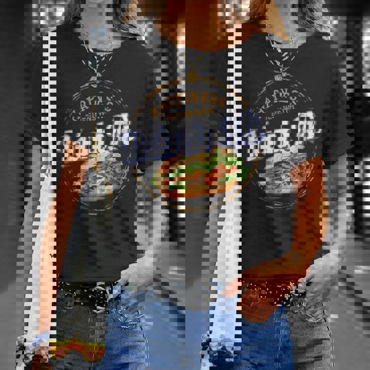 バインミー 屋台の食べ物 バゲット ヴィンテージ ベトナム レトロ お土産 Tシャツ 彼女への贈り物