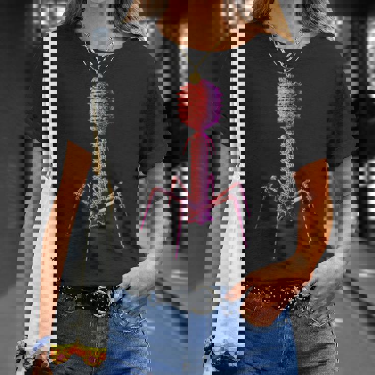 バクテリオファージ・ファージウイルス Tシャツ 彼女への贈り物