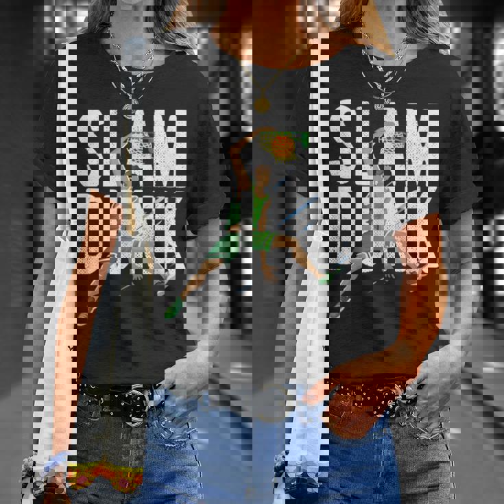 バスケットボール スラム ダンク チーム トレーニング ゲーム コーチ キッズ ギフト Tシャツ 彼女への贈り物