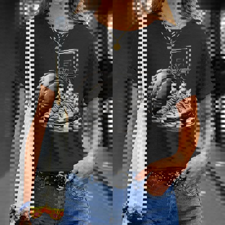 バスケットボール選手の夢 スニーカー ボール スラムダンク Tシャツ 彼女への贈り物