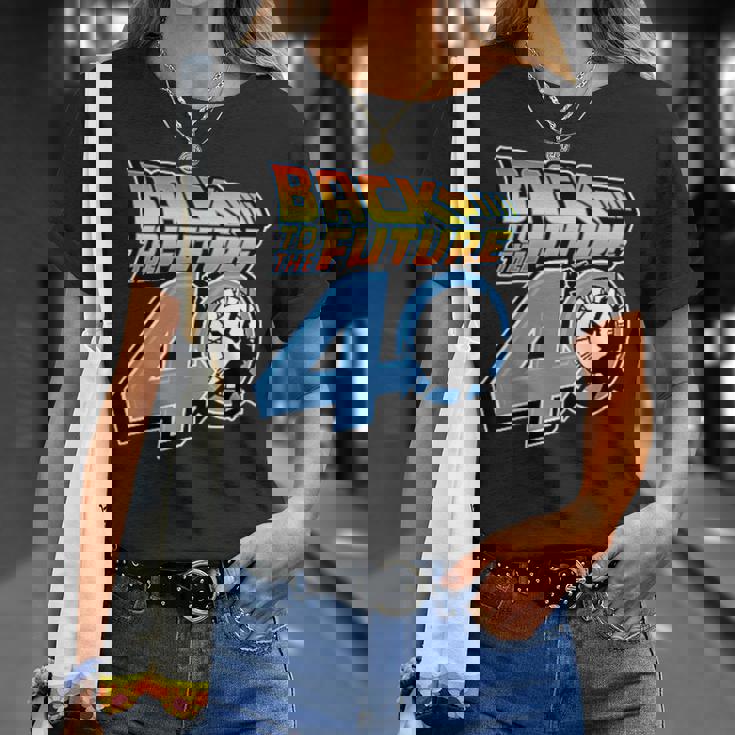 バック・トゥ・ザ・フューチャー 40周年記念 ビデオゲームスタイル F&B Tシャツ 彼女への贈り物