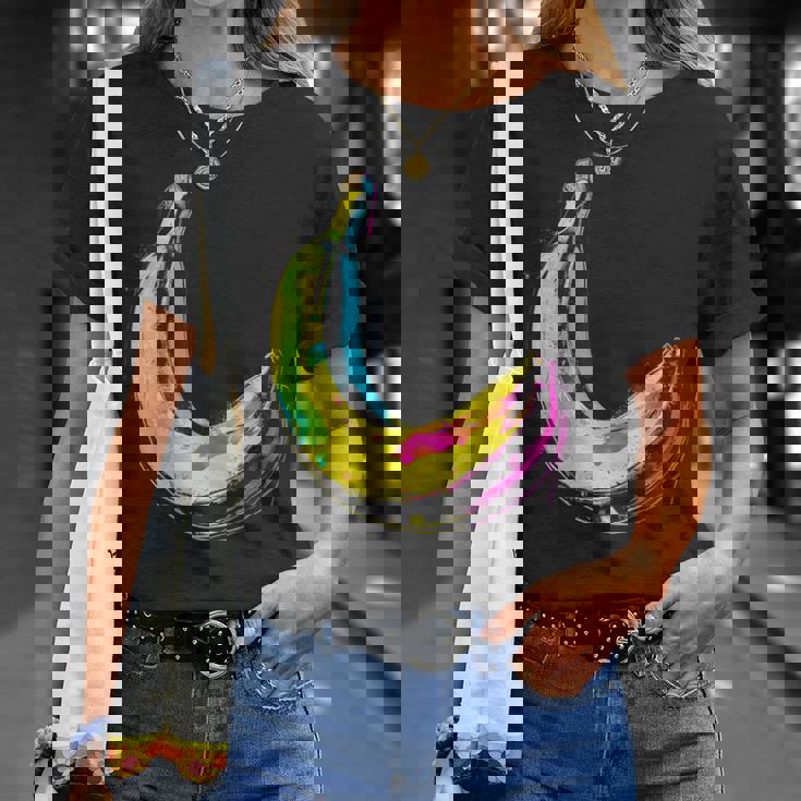 バナナ フルーツ モチーフ イラスト アート バナナ Tシャツ 彼女への贈り物