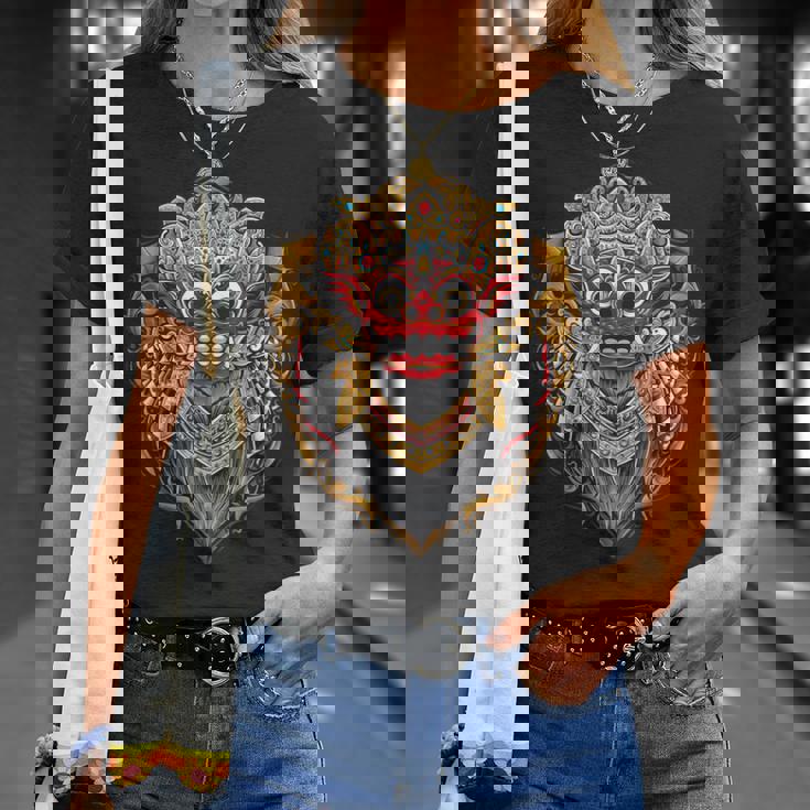 バリ島 バロンマスク バリの神話 邪悪な魔女 神殿 悪魔の女王 ガルダ 神 インドネシア 古い習慣 お土産 ウブド 伝統 Tシャツ 彼女への贈り物