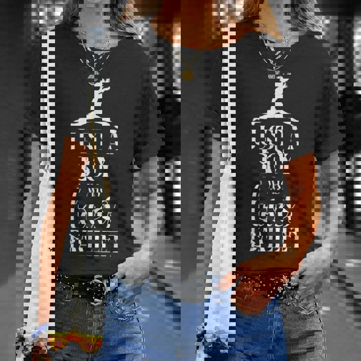 バレエ ダンサー ダンスガール バレリーナ 少年 大好きな男 Tシャツ 彼女への贈り物