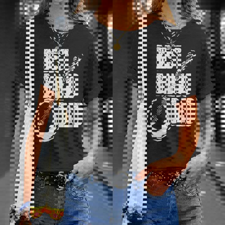 バンジョーパパ バンジョーインストラクター カントリーミュージック 父の日 Tシャツ 彼女への贈り物