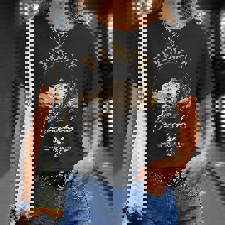 バンフ レトロ ヴィンテージ アパレル バンフ お土産 Tシャツ 彼女への贈り物