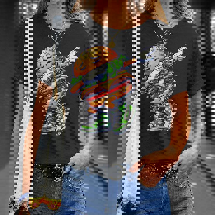 バーガー ダビング チーズ バーガー デイダンス 面白い ハンバーガー Tシャツ 彼女への贈り物