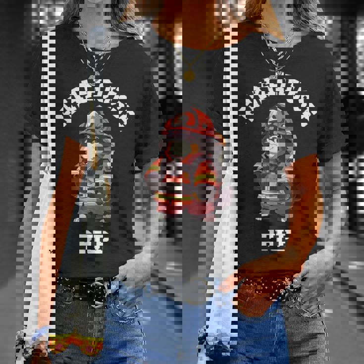 バーニーズマウンテンドッグ ファイヤーハウス パップ 面白い 消防士 Tシャツ 彼女への贈り物