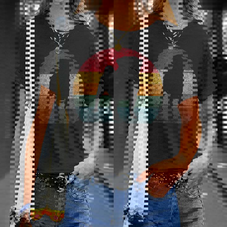 パグ犬 ヴィンテージ アンティーク調 レトロスタイル メンズ レディース ギフト Tシャツ 彼女への贈り物