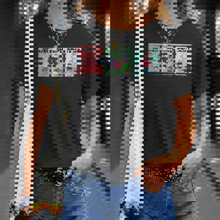 パトリック スクワット、ベンチ、デッドリフト 面白いパワーリフティング Tシャツ 彼女への贈り物