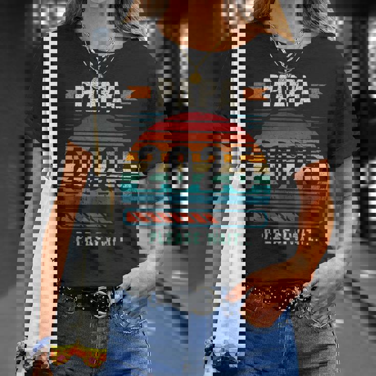 パパ 2025 出産報告 妊娠報告 父親になる人 Tシャツ 彼女への贈り物