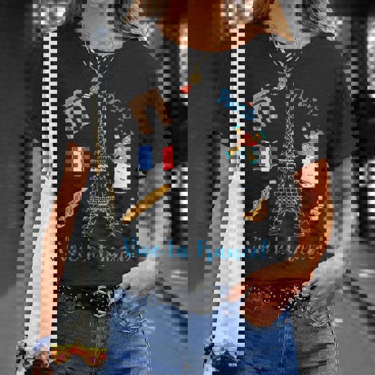 パリ お土産 エッフェル塔 フランス ヴィーヴ ラ・フランス Tシャツ 彼女への贈り物
