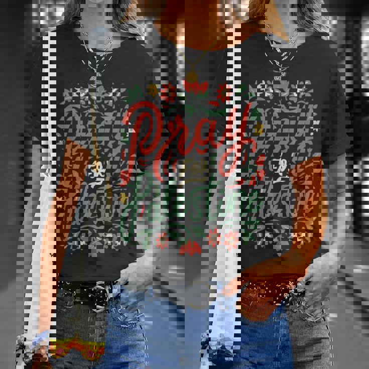 パレスチナのために祈り、戦争を止め、反戦、平和 Tシャツ 彼女への贈り物