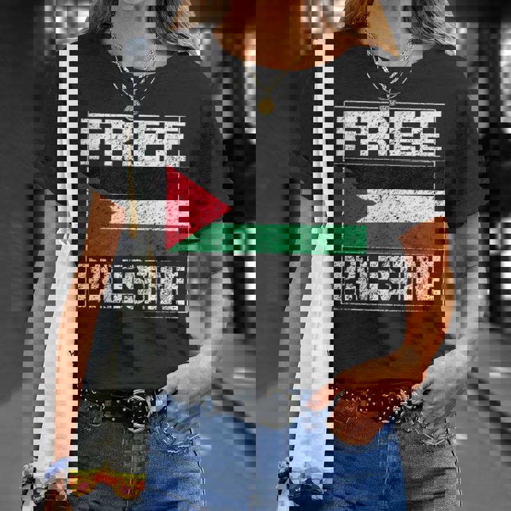 パレスチナの国旗 パレスチナが好きです Tシャツ 彼女への贈り物