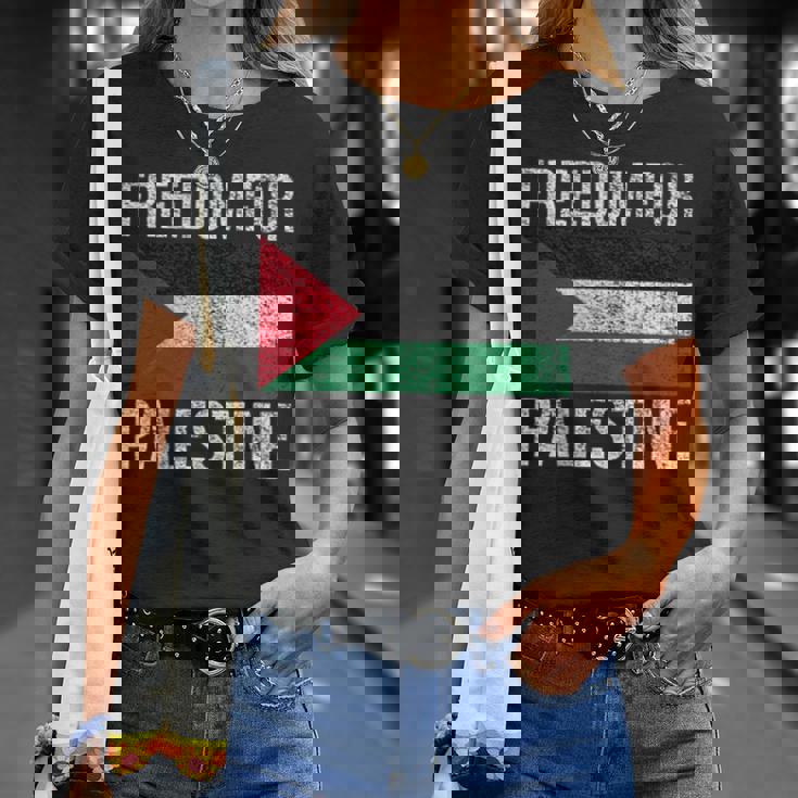 パレスチナの自由旗フリーパレスチナガザパレスチナ人 Tシャツ 彼女への贈り物