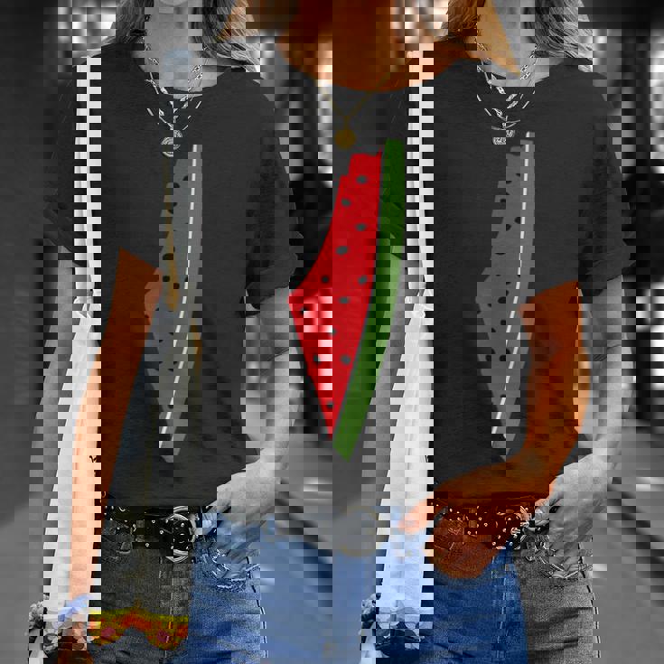 パレスチナ平和 パレスチナのスイカ Tシャツ 彼女への贈り物