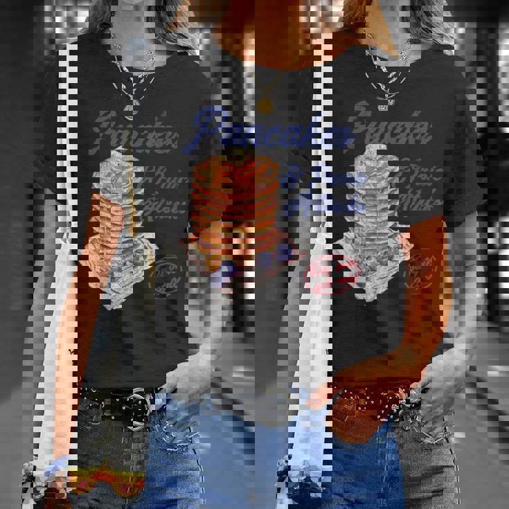 パンケーキとパニック発作 面白い メンタルヘルス 不安 Tシャツ 彼女への贈り物