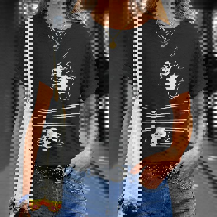 パンダ ベア レスラー レスリング グラップリング Tシャツ 彼女への贈り物