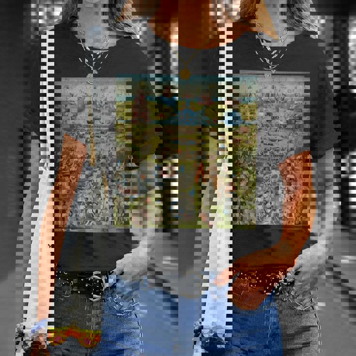 ヒエロニムス・ボッシュ 地球の喜びの庭 アート Tシャツ 彼女への贈り物