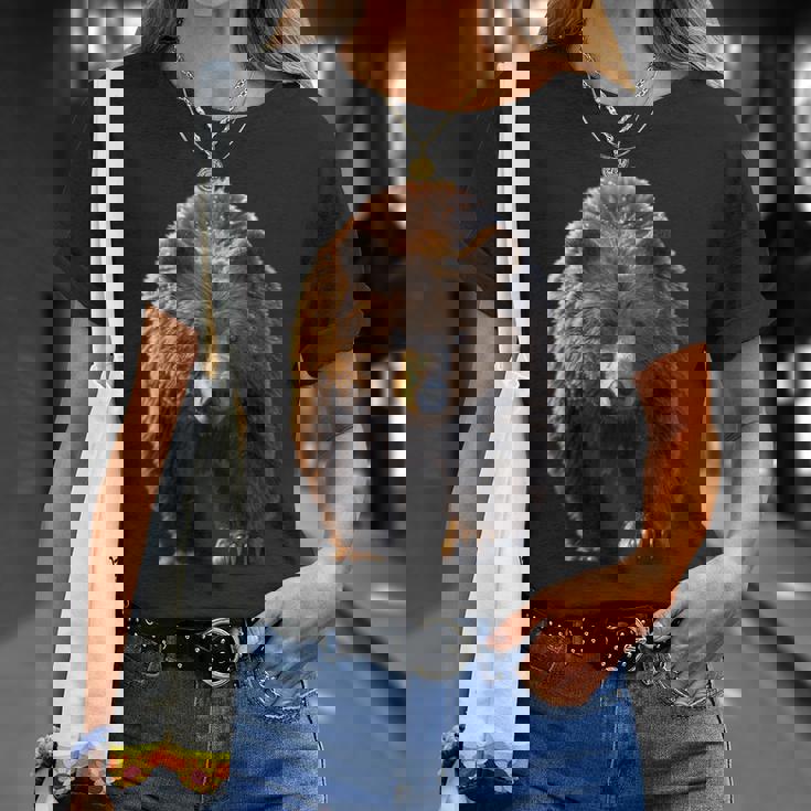 ヒグマ グリズリー ベア ブラザーズ フォレスト ワイルド ヒグマ Tシャツ 彼女への贈り物