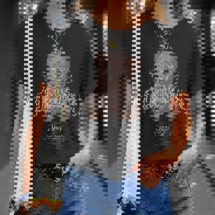 ヒップホップ Y2k Hip Hop ヒップスター ビンテージ エッジー レトロ アーバン ストリートウェア テディ Tシャツ 彼女への贈り物