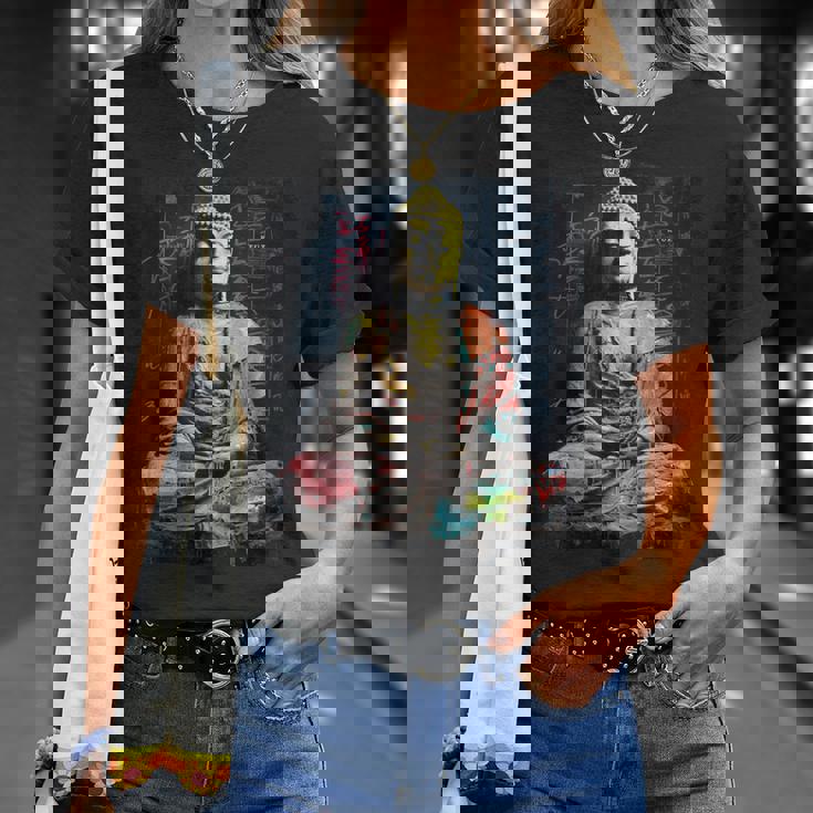 ヒップホップ Y2k Hip Hop ヴィンテージ レトロ ヒップスター エッジー ストリートウェア 仏陀 Tシャツ 彼女への贈り物