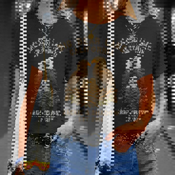 ビッグ・ベアー・レイク・カリフォルニア・イーグルスジャッキー・アンド・シャドウ Tシャツ 彼女への贈り物