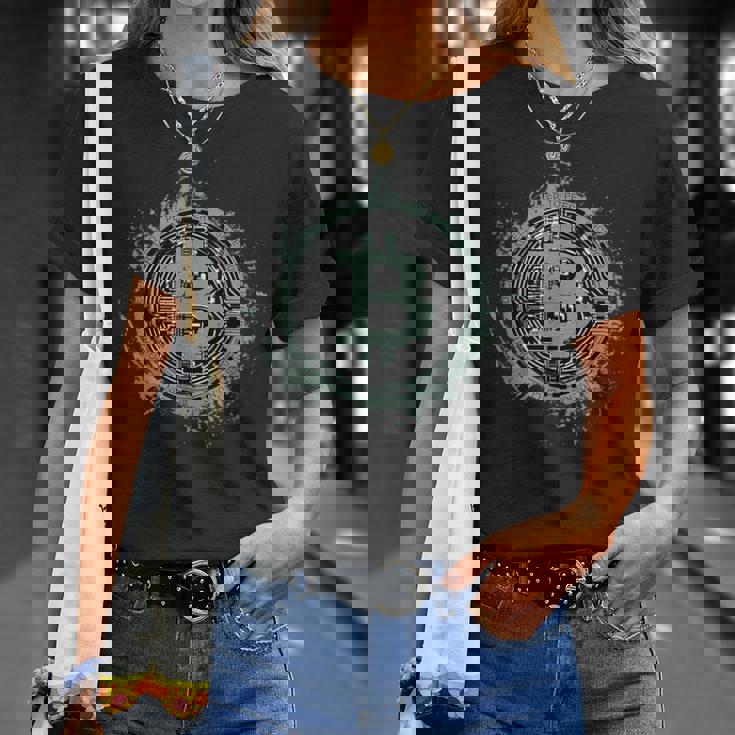 ビットコイン Btcシンボル 暗号とビットコイン Tシャツ 彼女への贈り物