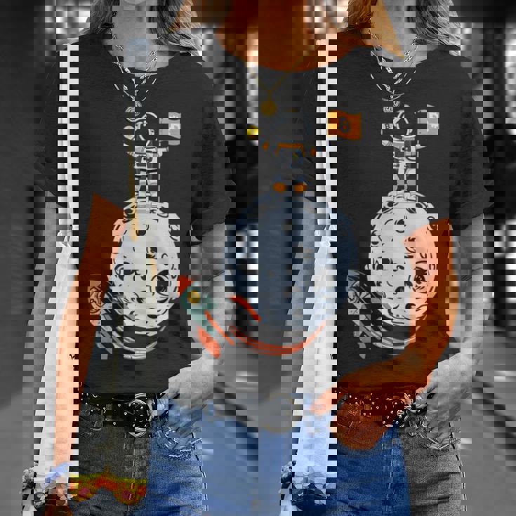 ビットコイン・ザ・ムーン・クリプト Tシャツ 彼女への贈り物